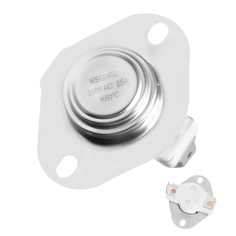 uhzz 80599 Low Temp Ceramic Limit Switch for Vogelzang USSC/US Stove and Ashley Pellet Stoves, Compatible with Vogelzang VG5790 VG5770 Pellet Stoves, Exhaust Temperature Disc Sensor Switch, Model F140-10F - Image 1